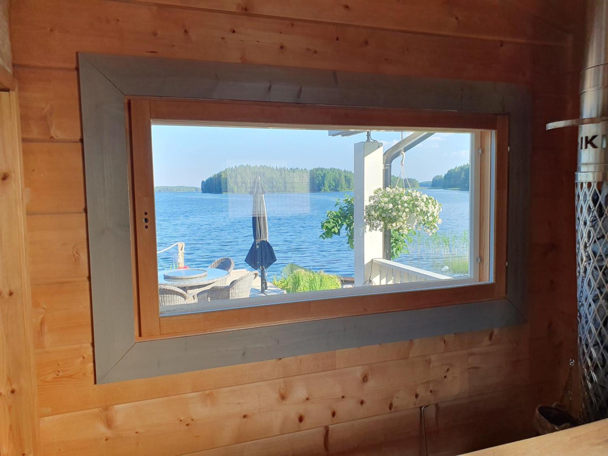 Stunning Log Cabin 45M2 On The Shore Of Kallavesi. Kuopio Exterior foto